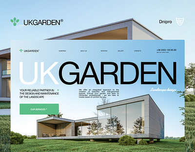 UKGARDEN Landing Page | Landscape design landing page landscape landscape design plants web design website design