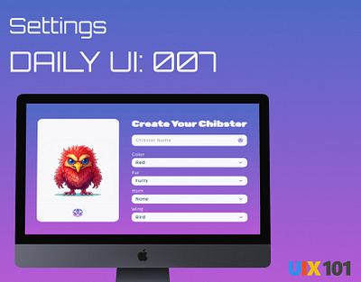 Daily UI: #007 | Character Settings | #UIX101 007 character settings dailyui design figma game settings ui ui design uix101 user interface