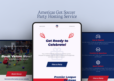 Party Hosting Service Marketing Email Design design email design marketing ui