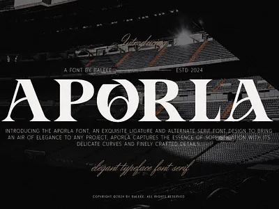 Aporla Font aporla font branding design fashion font font design football font graphic design illustration logo serif serif font slab serif slab serif font sport font type design typography ui ux vector