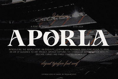 Aporla Font aporla font branding design fashion font font design football font graphic design illustration logo serif serif font slab serif slab serif font sport font type design typography ui ux vector