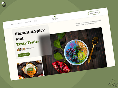 Fruits Website Design ecommercewebsite figmadesign fruitsdesign herosection inspiration productdesign uiuxdesign webherosection websitedesign