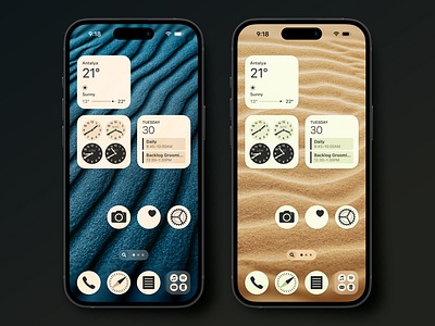 ios 18 homescreen concept app apple circular icons concept customizable customization grid ios ios 18 iphone ui launcher progressive blur redesign ui ux widgets wwdc