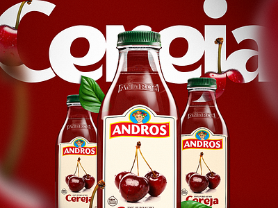 Concept - Andros Cereja 3d andros blender branding cherry cherry juice concept art concept flavor fruit graphic design juice label design photography render rendering