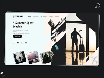 Air Travel Website Design airwebsite ecommercewebsite figmadesign herosection inspiration productdesign travelweb uiuxdesign webhero websitedesign