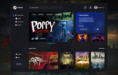 Steam Community - Web App ui