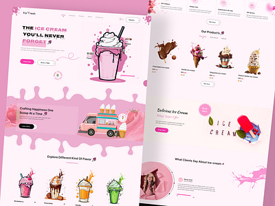 Ice❄Cream Website Design creamwebsite deliciaicecream ecommercewebsite figmadesign herosection ice creamweb igloo inspiration landingpage productdesign uiuxdesign websitedesign