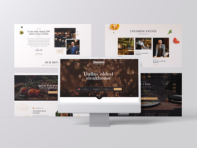 Website Design and Development for Oldest Steakhouse in Dallas branding design graphic design illustration logo ui vector web development website website design