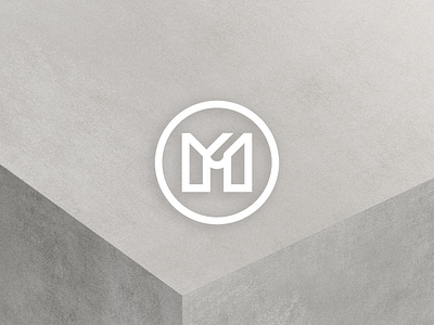 Majd Logo building concrete letter logo logo m letter simple logo