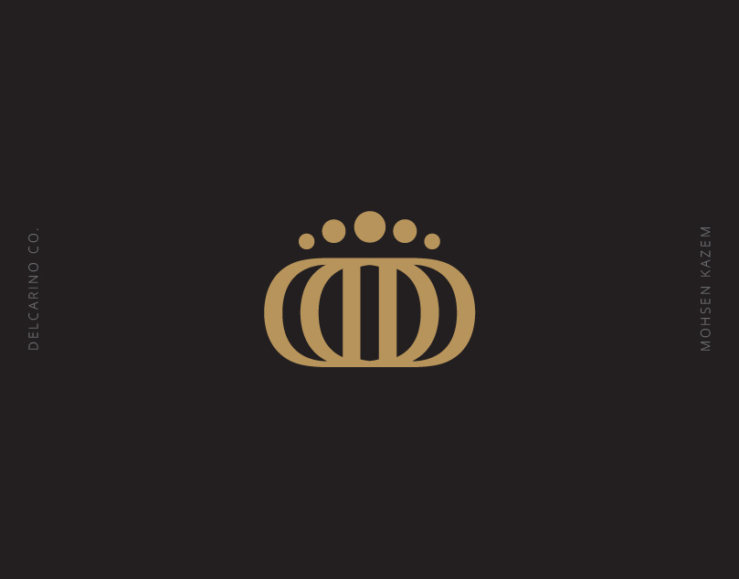 DELCARINO Co. brand identity crown design gold logo identity identity design logo logo design minimal logo modern logo