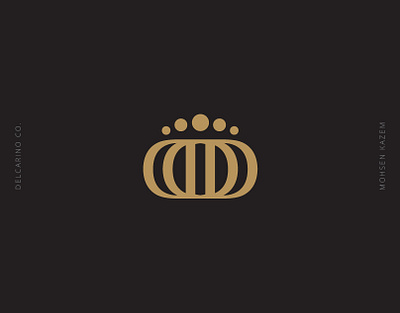 DELCARINO Co. brand identity crown design gold logo identity identity design logo logo design minimal logo modern logo