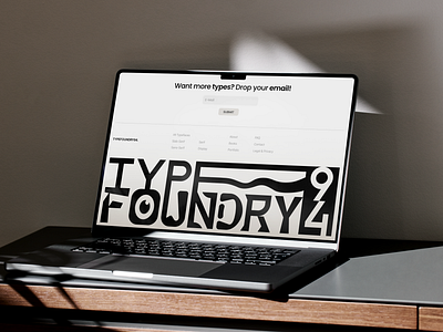 TypeFoundry94 - Footer Design