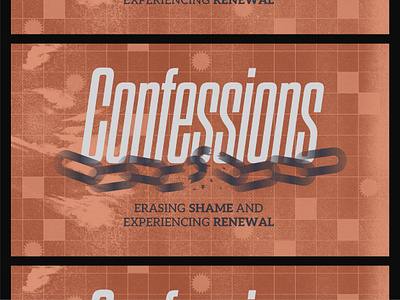 Confessions - Message Series branding church graphics design graphic design illustration logo message series typography vector
