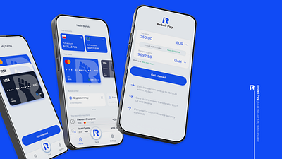 RebellPay financial app 3d app banking crypto cryptocurrencies fintech graphic design neobanking ui