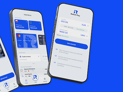 RebellPay financial app 3d app banking crypto cryptocurrencies fintech graphic design neobanking ui