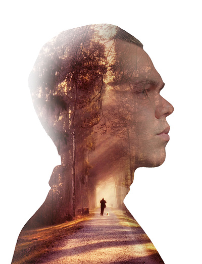 Man Double Exposure Effect adobe photoshop double exposure graphic design photo manipulation