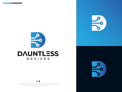Dauntless Devices Logo Design abstract logo design adobe illustrator adobe photoshop branding dribble logo design graphic design logo professional logo
