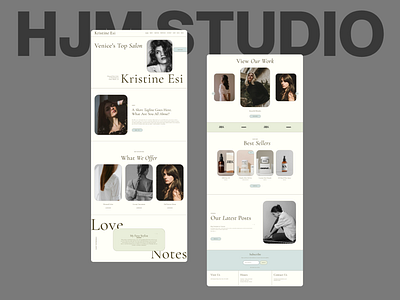 Kristine Esi Squarespace Template / Homepage Design design e commerce responsive design squarespace template design ui ux