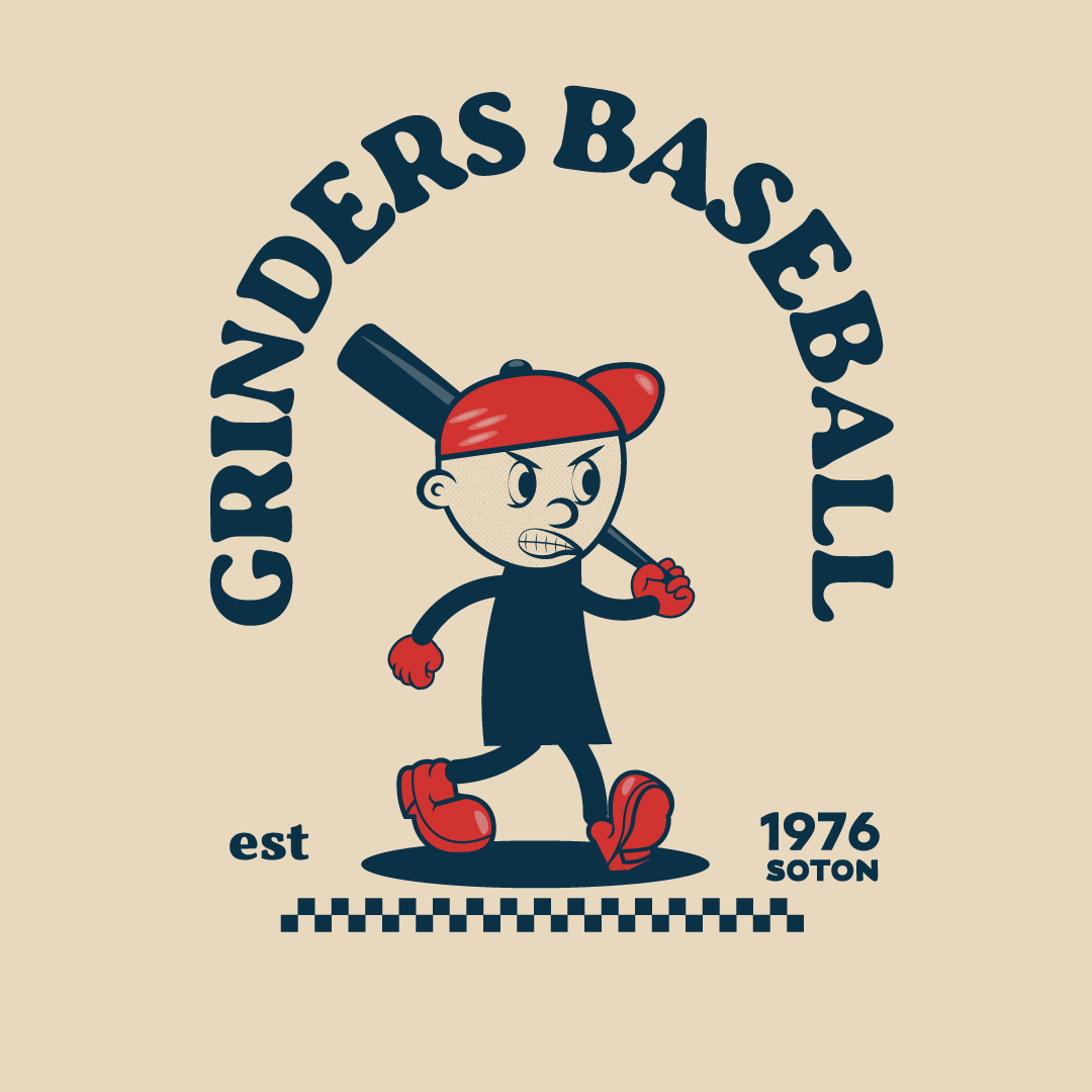 GRINDERS Baseball mascot logo by Artworkfidget_design on Dribbble