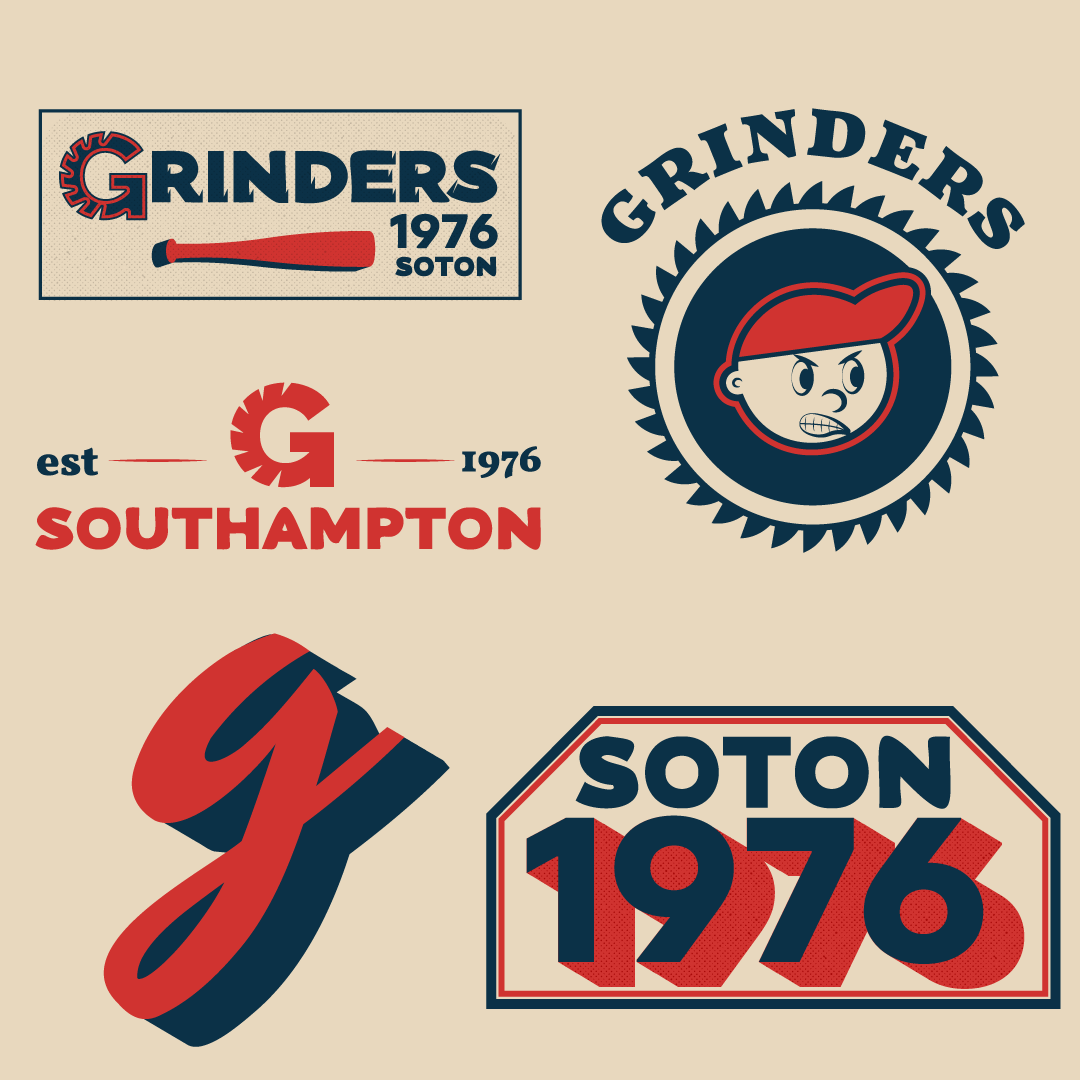 GRINDERS Baseball mascot logo by Artworkfidget_design on Dribbble