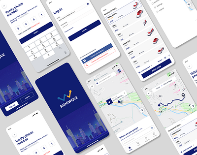 RideWave figma mobileapp ridewave ui uidesigns uiuxdesign uxdesigns