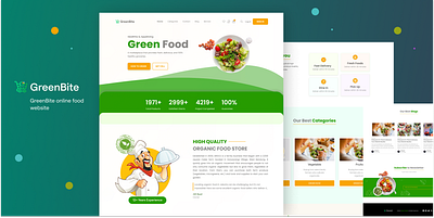 GreenBite graphic design ui