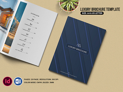 Luxury Brochure Template advertising branding clean clean portfolio creative brochure creative portfolio designer designer portfolio easy to edit indesign template luxury brochure minimal ms word multipurpose brochure multipurpose portfolio photographer portfolio design portfolio template print ready professional