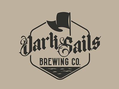 Dark Sails Brewing Co. Badge flag