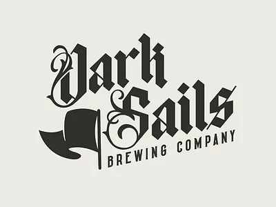 Dark Sails Brewing Primary Logo flag