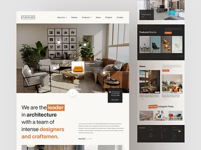 Furniture Landing Page animation graphic design landing page landing page design landing page ui ui uidesign uiux ux uxdesign websiteui websiteux wesiteuidesgn