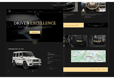 E-commerce Mercedes-Benz Landing page auto branding design e commerce landing landing page mercedes benz site ui ui design ux web design website