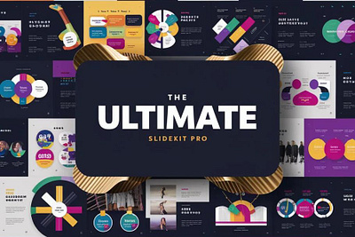 SlideKit Pro: Ultimate 167 Slides branding design graphic design illustration logo