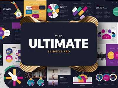 SlideKit Pro: Ultimate 167 Slides branding design graphic design illustration logo