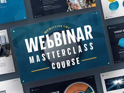Webinar Masterclass Course Slideshow branding design graphic design illustration vector