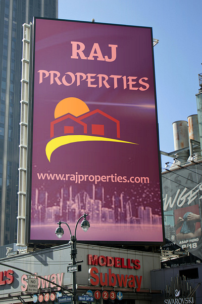 Property Dealing business logo mockup property real estate