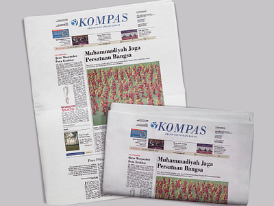 Kompas Newspaper Design - Edition 2 3d animation branding clean design editorial editorial design exploration graphic graphic design illustration logo magazine minimalist mobile motion graphics newspaper popular ui ui design