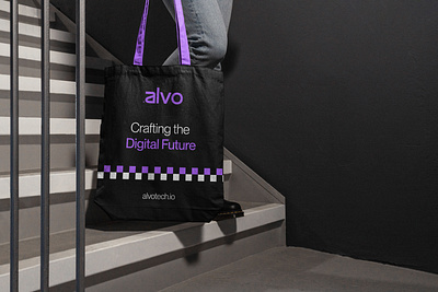 Alvo Tote Bag 3d abstract logo brand identity branding brandmark design graphic design illustration logo ui