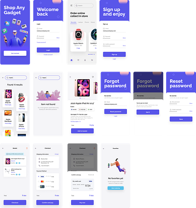 Gadget App for Shoplist Customer ecommerce gadget