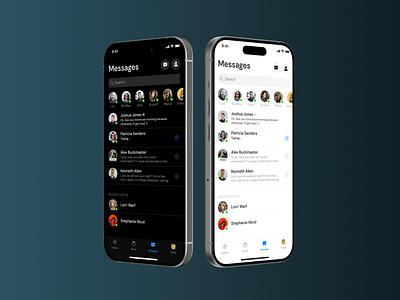 Messenger app - UI Inspiration dailyui design messenger minimal ui