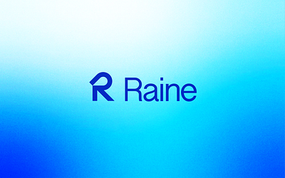 Raine | AI Brand ai brand branding identity illustration logo typography ui web