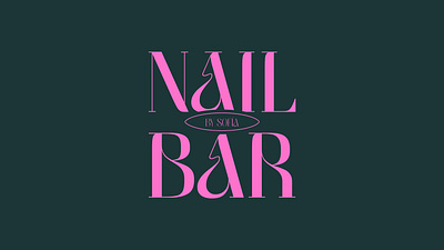 Nail Salon Logotypes brand branding cute design logos nail salon typography