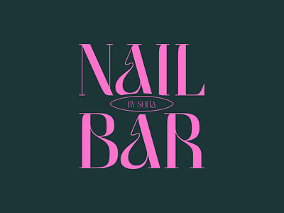 Nail Salon Logotypes brand branding cute design logos nail salon typography