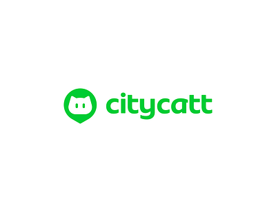 Citycatt Rebranding branding cat green identity logo travel