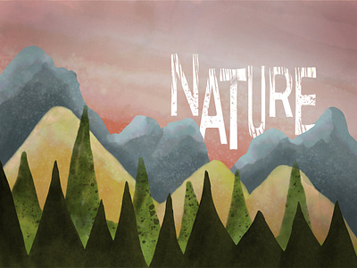 Just nature illustration painting water colour