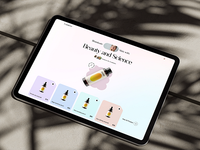 Lumiere - Daily UI Practice beauty brand daily ui landing page skincare uiux