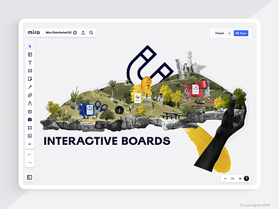 Miro Distributed 2022 - Interactive Activities abstract photography collaboration design event graphic design miro miro board miro board design miro board designer photo montage remote event ui virtual event visual design workshop
