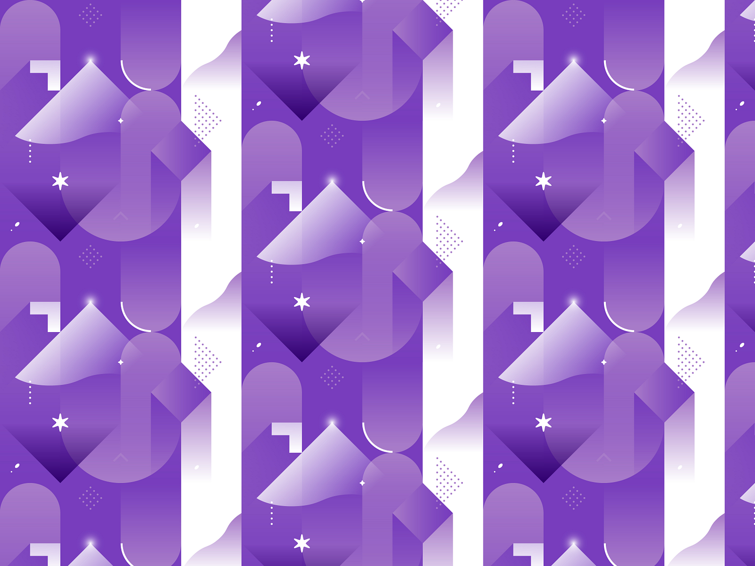 Purple dreams in geometric shapes by Tamara Radke on Dribbble