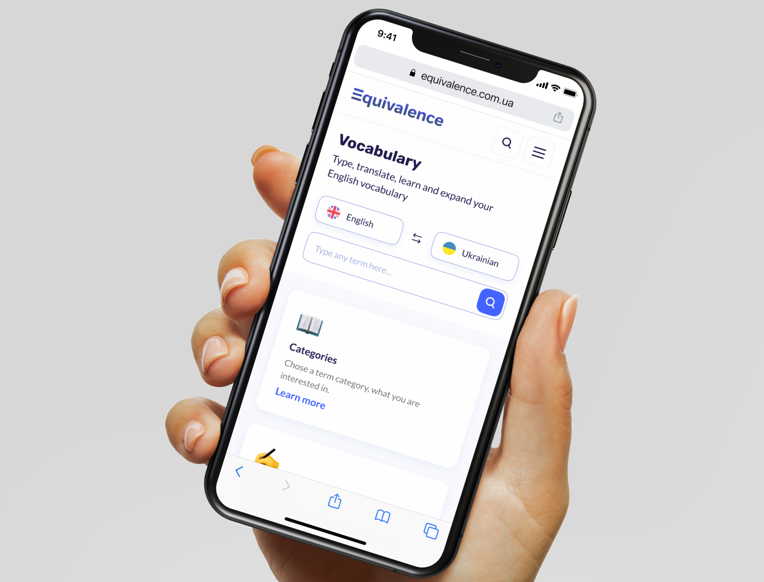 English Learning App • Edtech Interface • Responsive Design courses dailyui edtech english language learning app list of terms mobile mobile app mobile web app pro terminology responsive design terminology translator ui design uiux uiux design ukrainian vocabulary web app