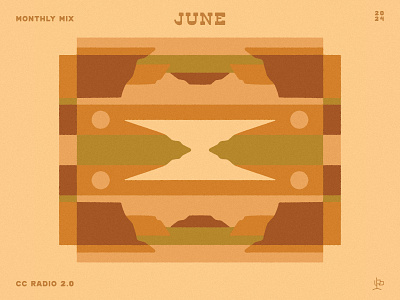 Monthly Mix: June album album cover cloud desert illustration june landscape mesas monthly mix mountains music art plateaus playlist sky southwest sun sunrise sunset west western