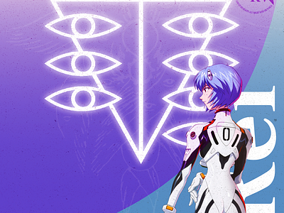Rei Ayanami anime art design graphic design illustration vector